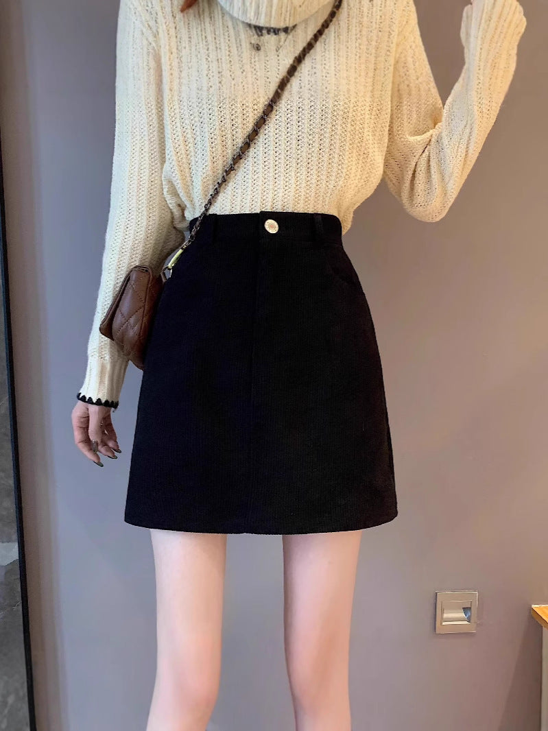 Popular High Waist Slimming Anti-emptied Hip Skirt