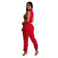 Women's Solid Color Side Jumpsuit