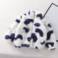 Fleece Padded Coat Puff Velvet Surface Western Style All-matching Baby Boy And Baby Girl Warm Top