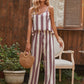 Women's Striped Tank Top And Casual Pants Two-piece Set