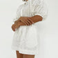 Women's Elegant And Fashionable Hollow Puff Sleeves Loose Jumpsuit