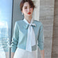 Women's Loose Design Niche Lace-up Shirt