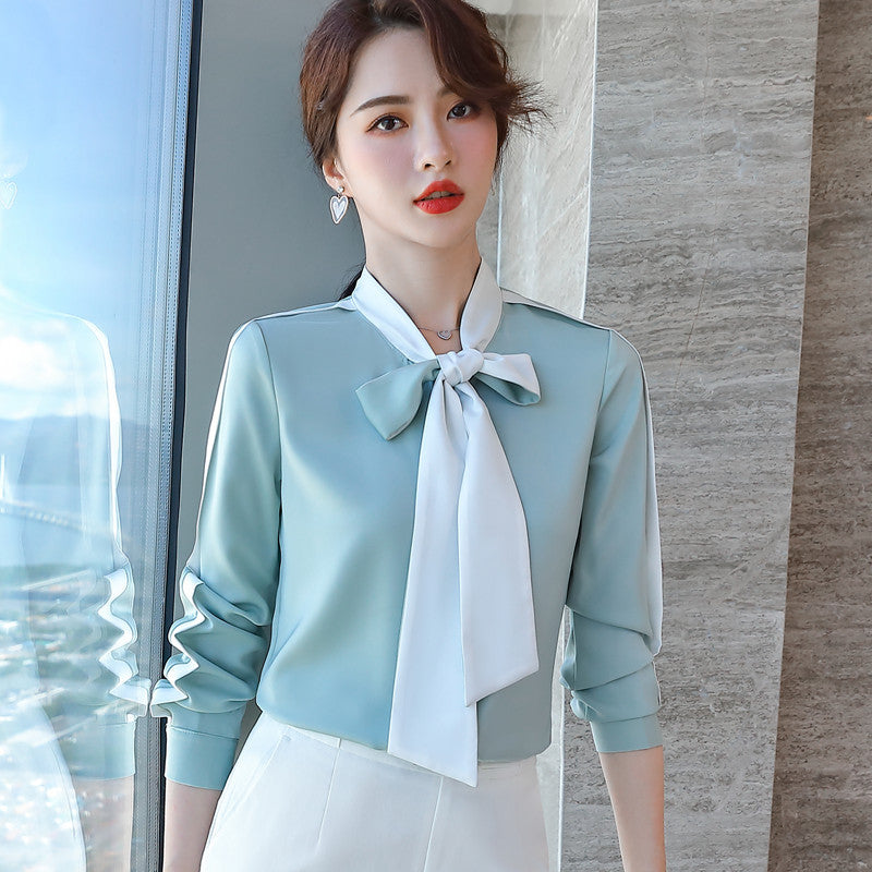 Women's Loose Design Niche Lace-up Shirt