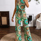 Women's Printed Jumpsuit Sleeveless Straight