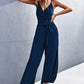 Women's Clothing New Sale V-neck Strap Split Jumpsuit