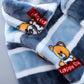 Girls' Cute Cartoon Flannel Pajama Suit