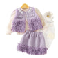 Fashionable And Versatile Loose Slimming Fringe Two-piece Set