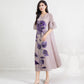 Women's Fashion Temperament Printed Pleated Dress