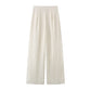 Solid Color Sleeveless Top High Waist Casual Pants Suit