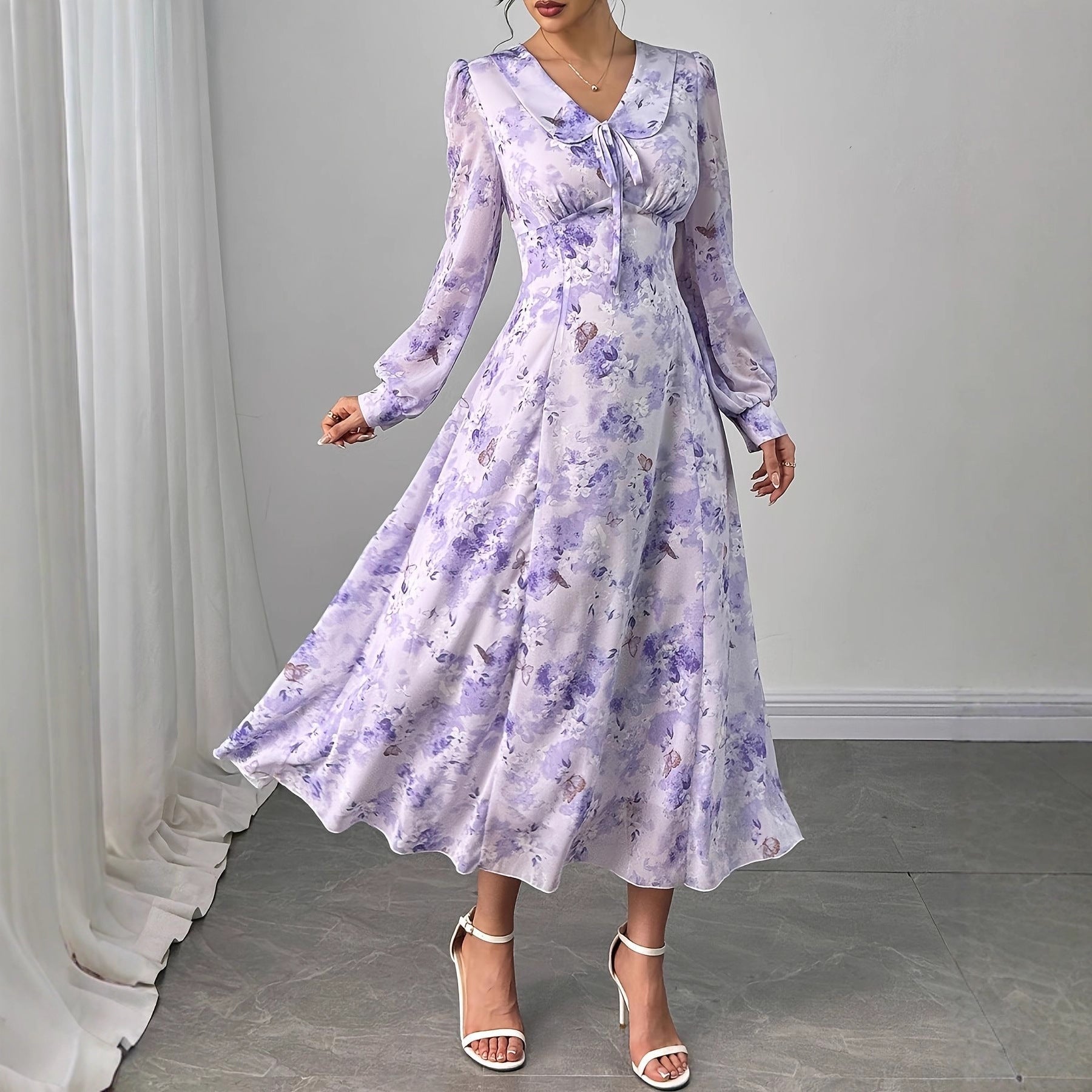 French-inspired Romantic Waist-cinching Dress That Beautifully Highlights Your Alluring