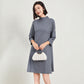 Robe à manches longues, élégante et tendance