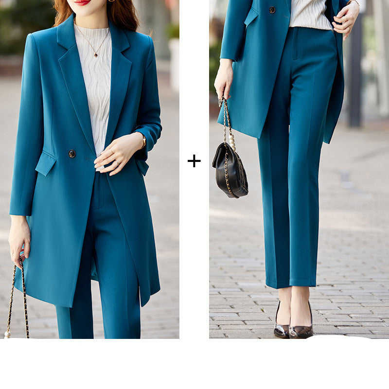 Casual Professional Suit Khaki Trench Coat