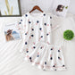 Pyjama d'été à manches courtes en coton pour femme