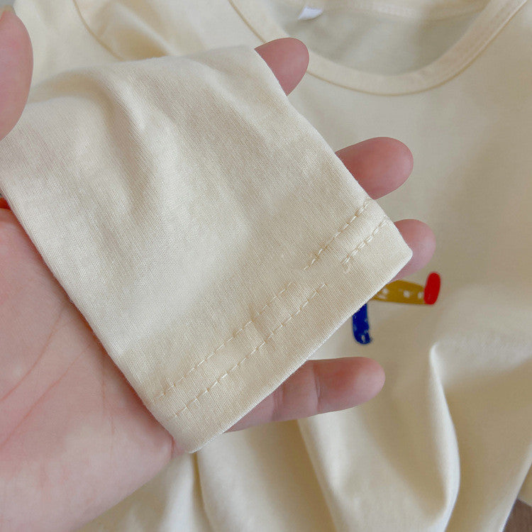 Multicolor Retro Printing Infant Toddler
