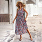 Fitted Waist Vest Dress Spring And Summer Leisure Vacation Style