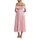 Elegant Tube Top Off-shoulder Dress Dress
