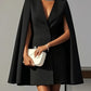 Commuter Double Breasted Shawl Cape Suit Dress