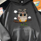 Fashion Women Cute Cartoon Hooded Sweatshirt