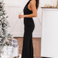 Strap Neck Hook Back Jumpsuit Waist