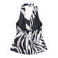 Zebra Pattern Blended Vest Casual Pants