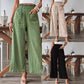 Women's Solid Color Casual Straight Pants