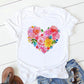 Personalized Letter Print Ladies T-shirt