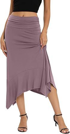 Jupe plissée à la taille pour femme, élégante et tendance, avec ourlet irrégulier