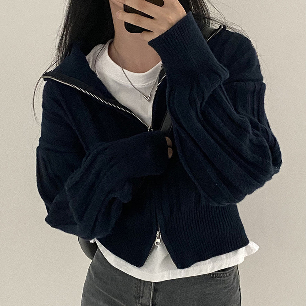 Personalized Trend Solid Color Basic Double Head Top