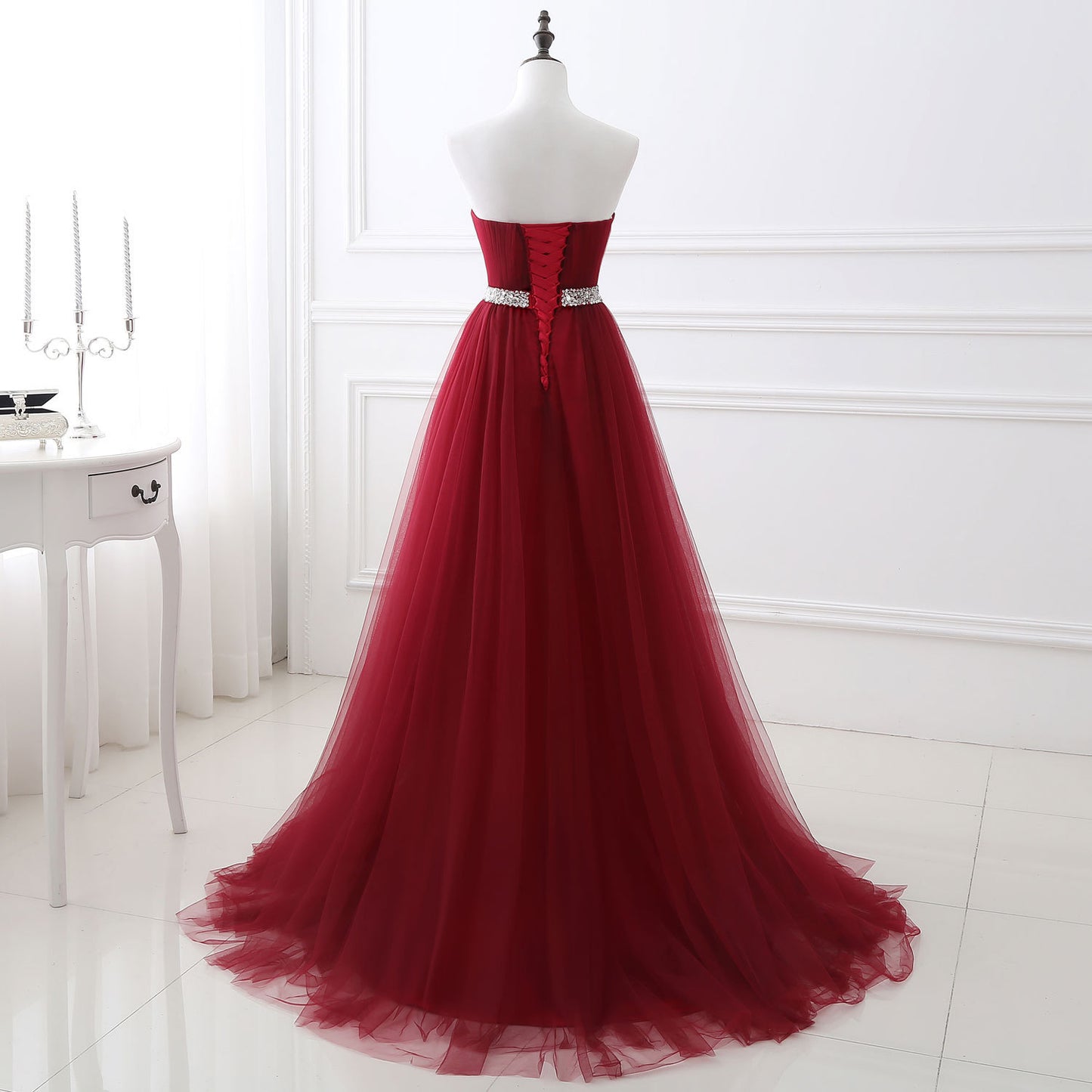 Robe de soirée longue et fine pour mariée