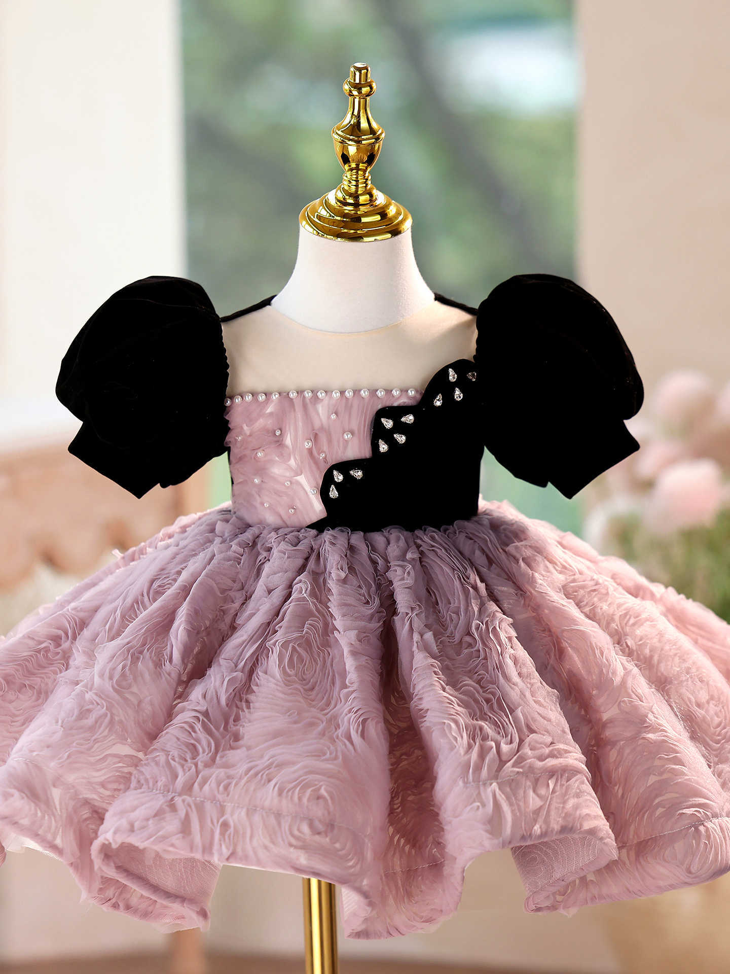 Girls' Formal Dress High Sense Piano Performance