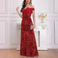 Elegant Sequins Off-shoulder Dress