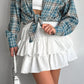 Design Sense Double-layer Chiffon Short Skirt