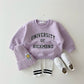 Infant & Toddler Casual Bright Alphabet Round Neck Sweatshirt