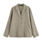 Summer New Polo Collar Single-breasted Long Sleeve Shirt Casual Pants Suit Women