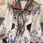 Royal Court Style Floral High-end Sense Dress