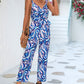 Lotus Leaf Printing Gallus Siamese Trousers Female
