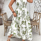 Women's Holiday Style Printing Mid-length Dress