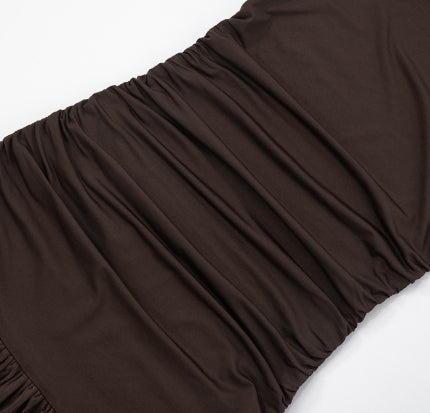 Women's Sleeveless Pleated Lace Dress