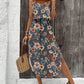 European And American-style Floral Camisole Skirt Two-piece Set