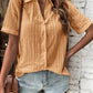 Women's Fashion Casual Button Front Corner Collar Shirt
