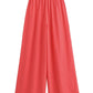 Summer Women's New Red Sleeveless Top And Trousers Two-piece Set