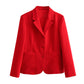 Spring New European And American Style Slim Suit Jacket Skirt Pleated Skirt Outfit