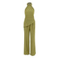 Sleeveless Halter Vest Wide-leg Pants Two-piece Set