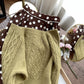 Slim And Exposed Clavicle Twist Large-sleeved Knit Sweater Top Women's