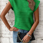 Multi-Color Women's Round Neck Shoulder Sleeve T-Shirt