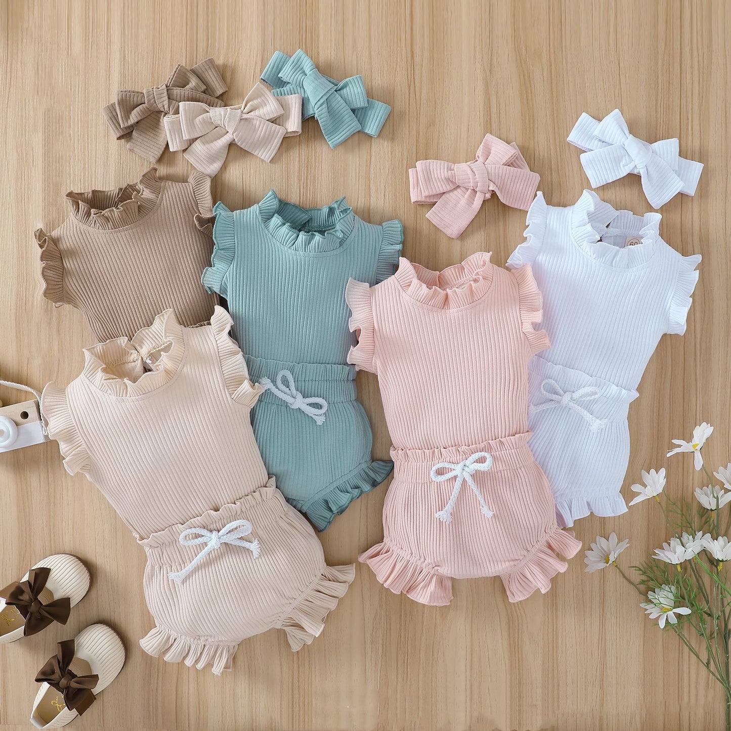 Solid Color Set Three-piece Set Candy Color Multicolor