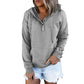 Manteau à manches longues pour femme, pull ample et décontracté à capuche
