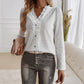 Temperament Leisure Button Lace Cardigan Top