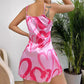 Female Simplicity Backless Satin Suspender Dress