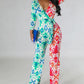 Casual Jumpsuit Printed Color Blocking Women